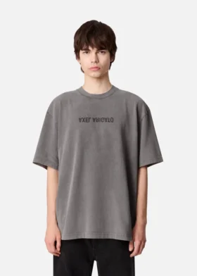 Distort gewassen T-shirt