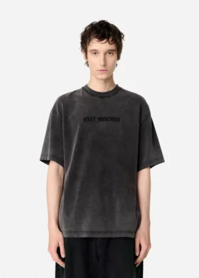 Distort gewassen T-shirt