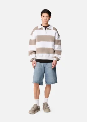 Invert denim shorts