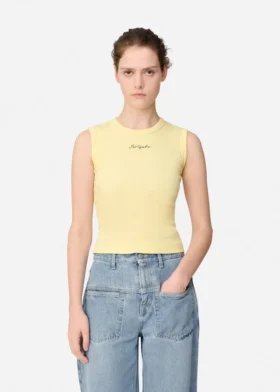 Scoop geribde tanktop