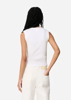 Scoop geribde tanktop