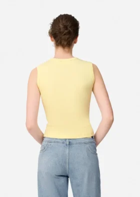 Scoop geribde tanktop