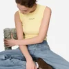 Scoop geribde tanktop